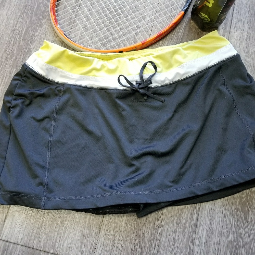 Tek Gear Tennis Drawstring Skirt Skort Gray XL